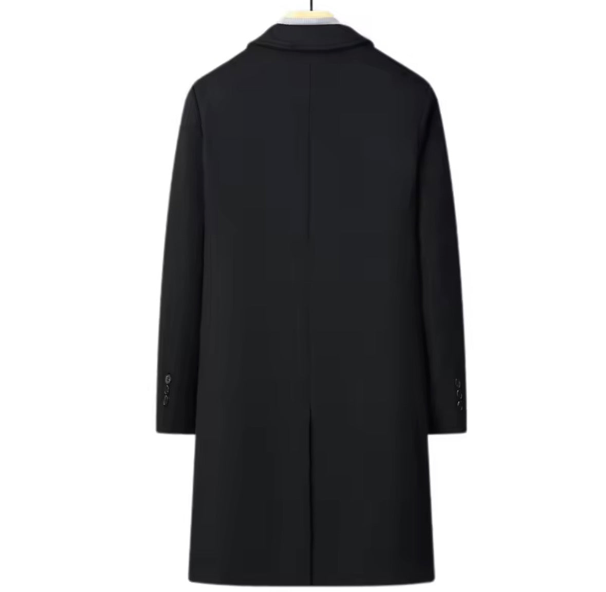 Black Wool Overcoat