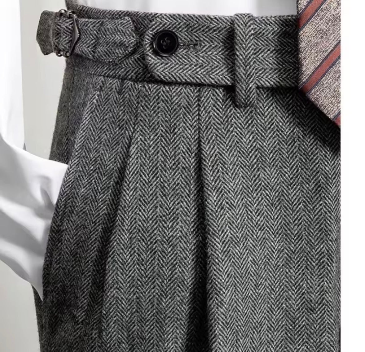 Grey Suit Trousers