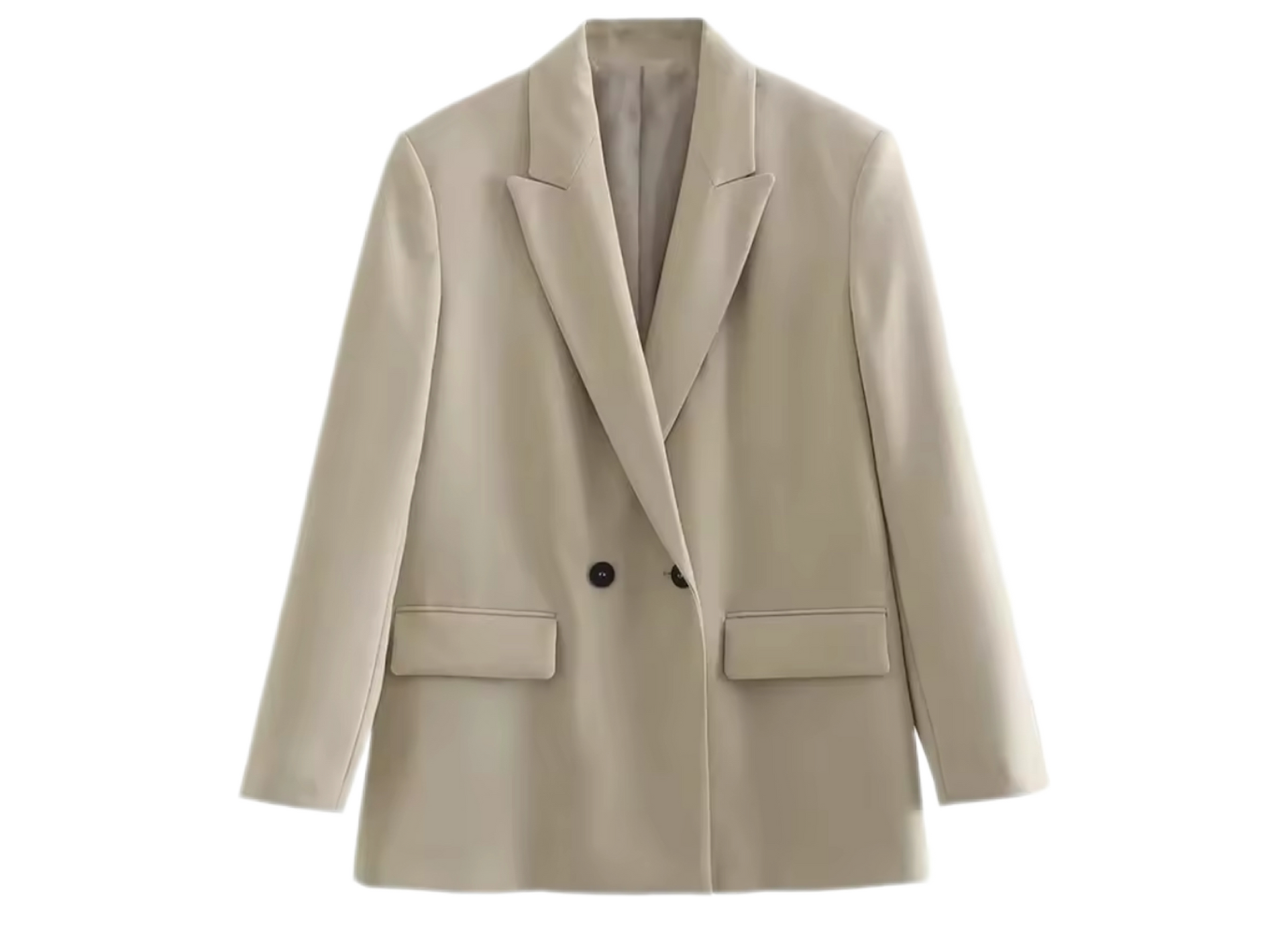 Double Breasted Classic Blazer ベージュ Amazon.com: Double-Breasted Vent Blazer Ivory : Clothing