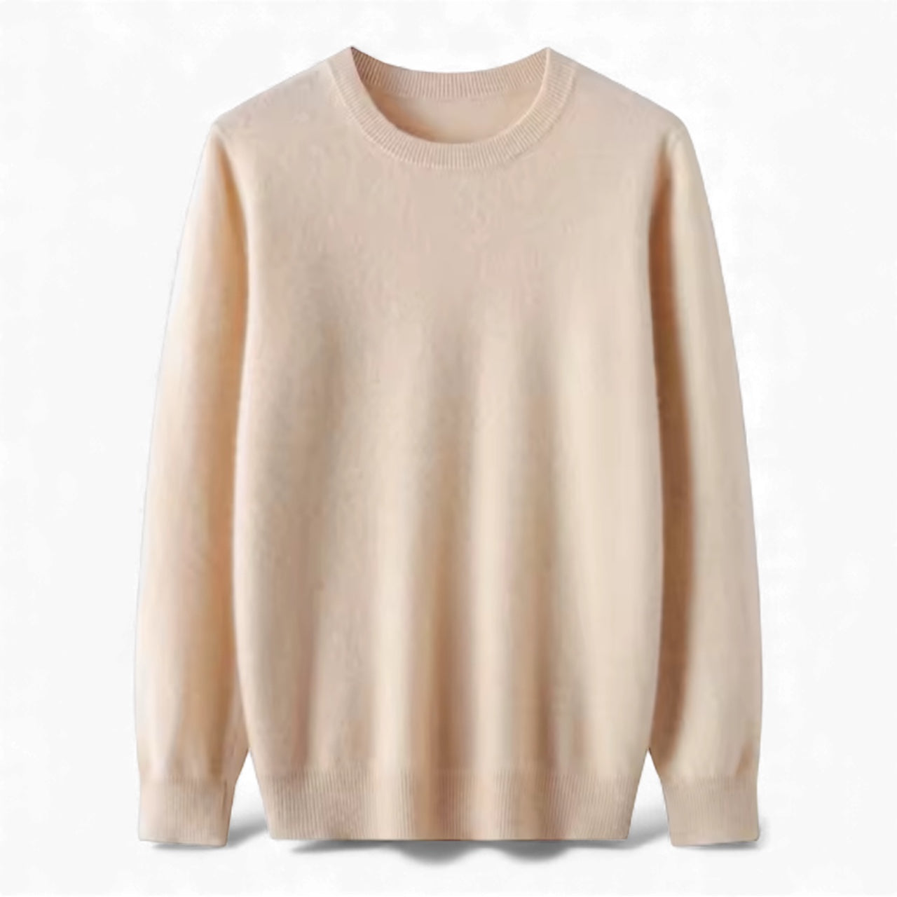 Beige Cashmere-Inspired Sweater