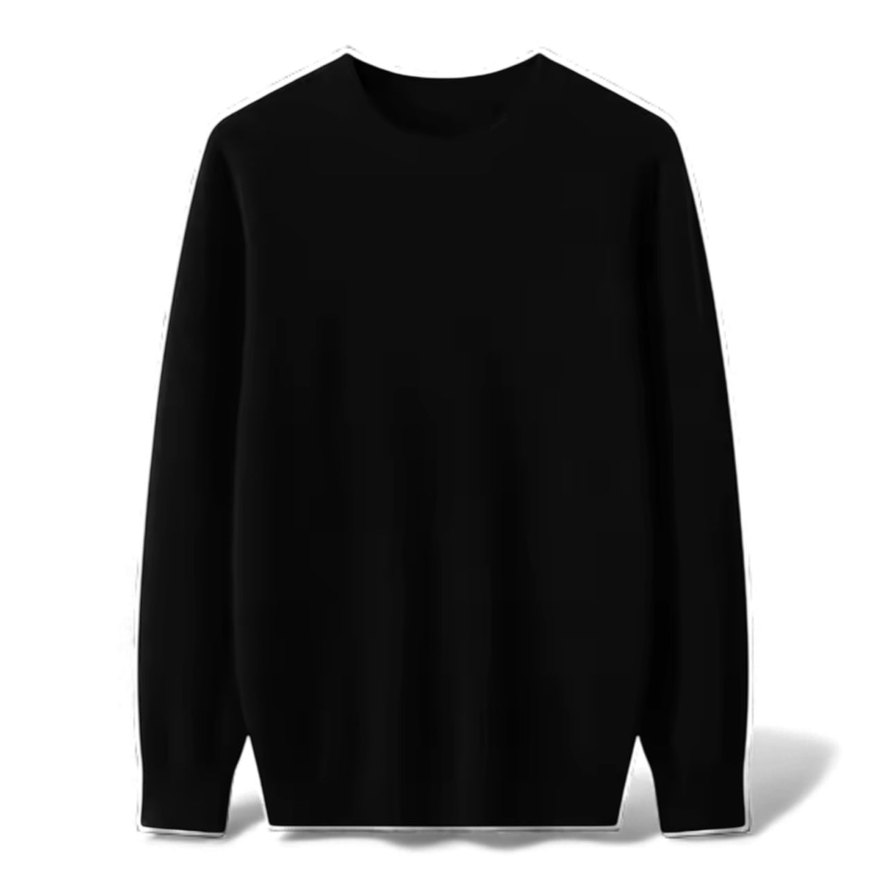 Black Cashmere-Inspired Sweater