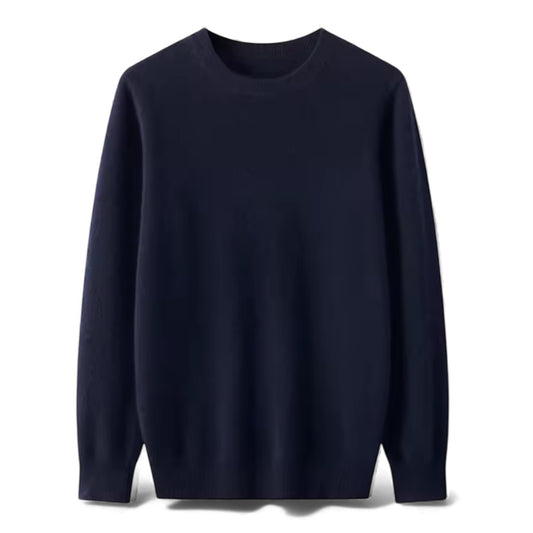 Navy Cashmere-Inspired Sweater
