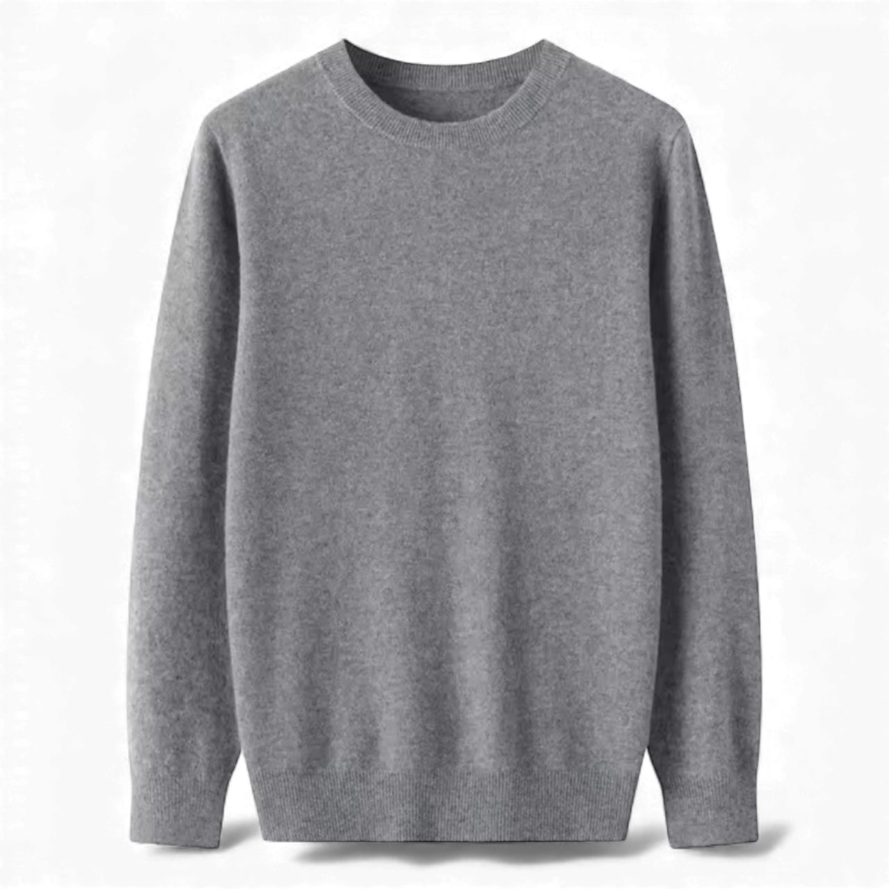 Grey Cashmere-Inspired Sweater
