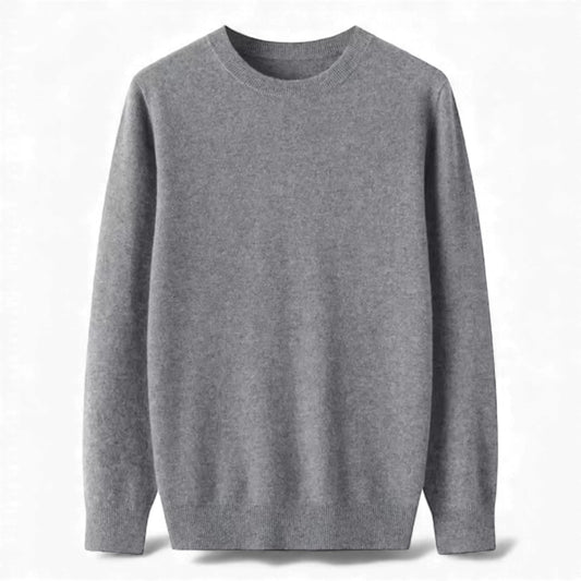 Grey Cashmere-Inspired Sweater