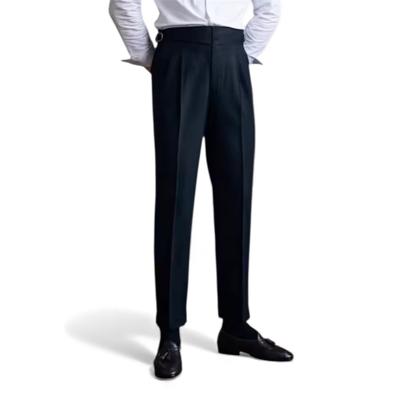 Black Pleated Trousers