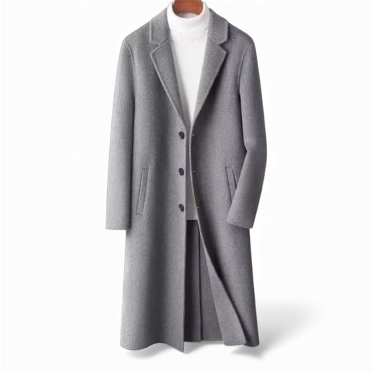 Grey Wool Overcoat